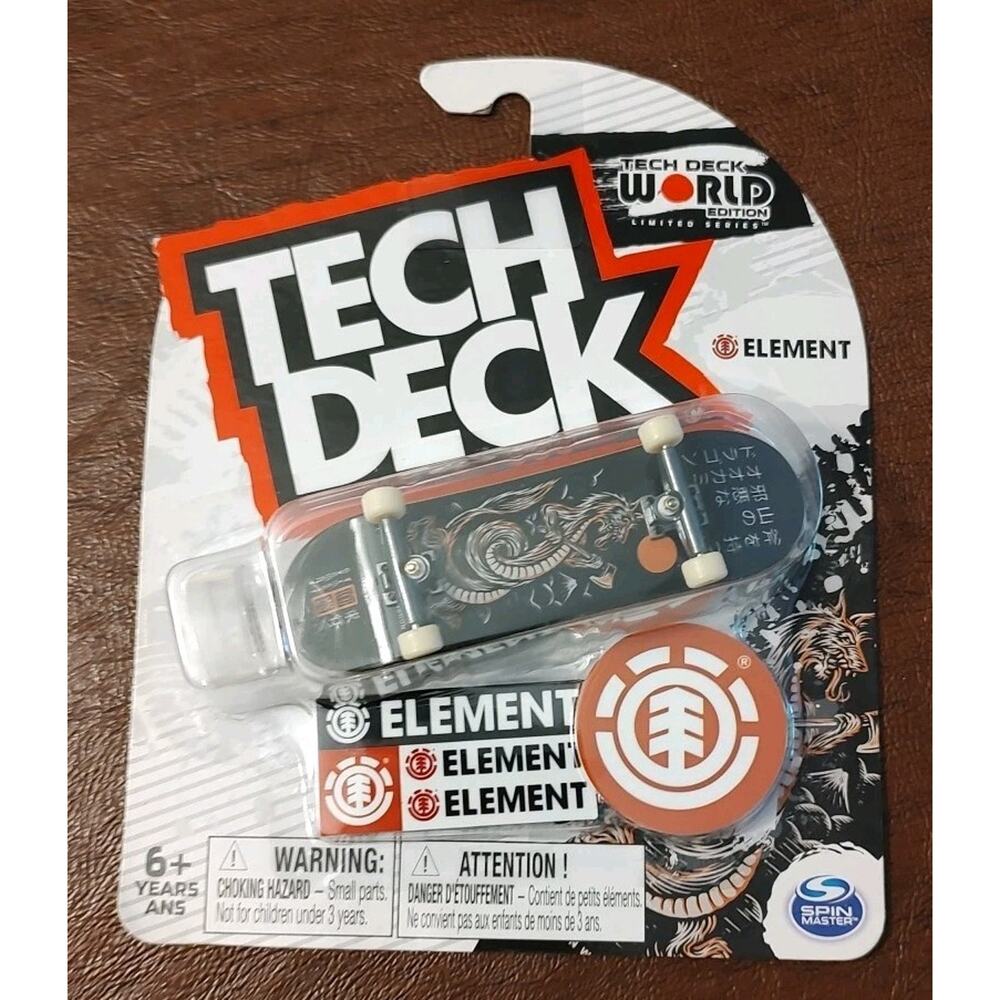 Tech Deck Element Fingerboard World Pro Edition Dragon Design - NEW